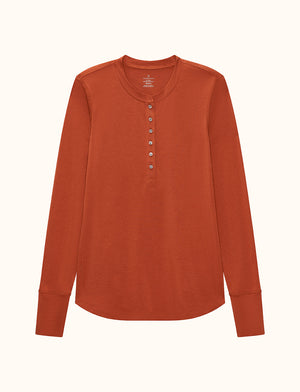 WonderKnit™ Pajama Henley - Sedona -  -Thirdlove