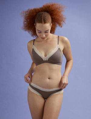 WonderKnit™ Bikini - Mink - Cotton/Modal/Spandex/Nylon - ThirdLove,modelWW
