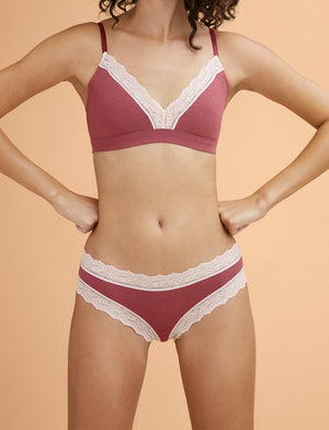 WonderKnit™ Bikini - Wild Ginger - Cotton/Modal/Spandex/Nylon - ThirdLove,modelSS